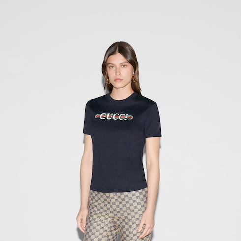 T-shirt en jersey de coton imprimé