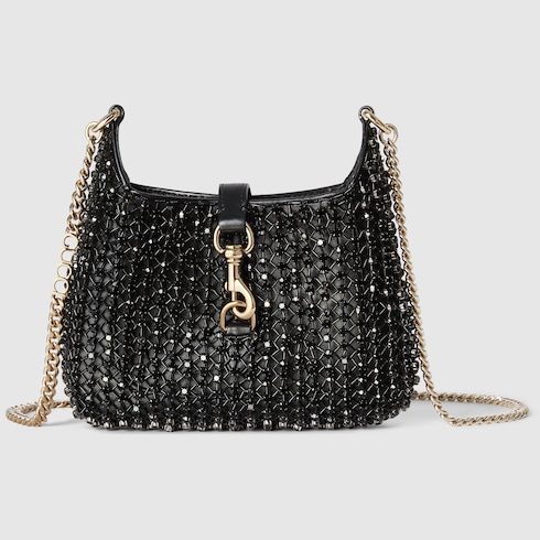 Gucci Jackie Notte系列水晶迷你手袋