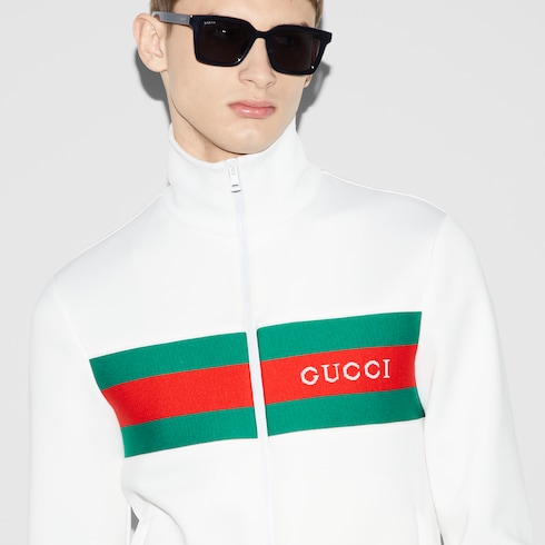 Giacca in neoprene con cerniera e nastro Web