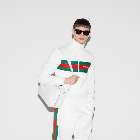 Giacca in neoprene con cerniera e nastro Web
