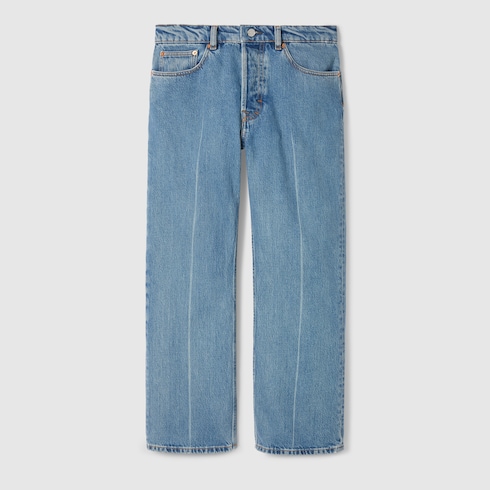 Pantalone corto a vita bassa in denim