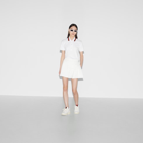 Technical jersey skort with Web