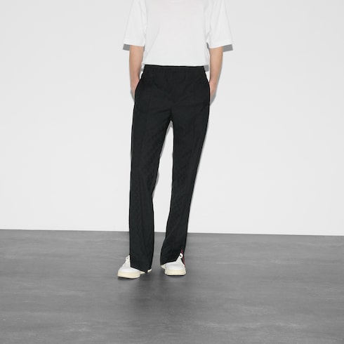 Polyester GG jacquard pant with Web