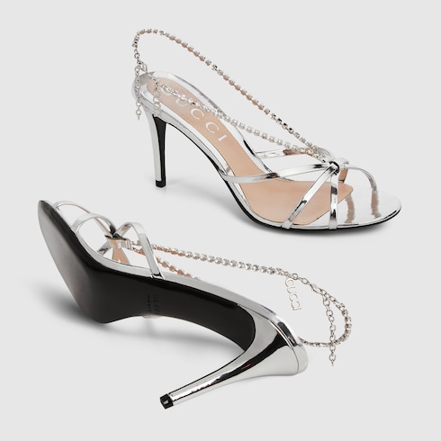 Women's crystal chain sandal Detail 6