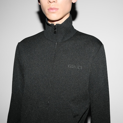 Jacke aus technischem Jersey mit Reißverschluss