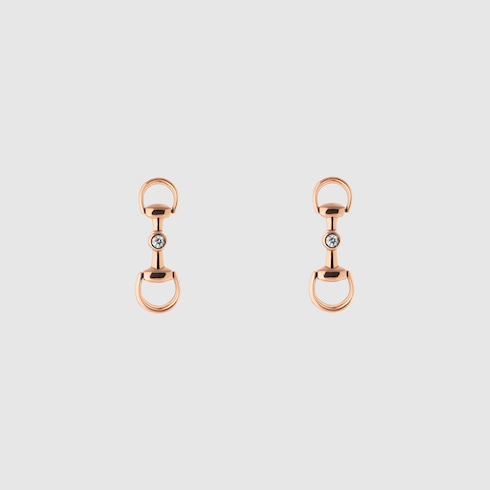 18k Horsebit diamond earrings