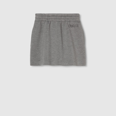 Viscose jersey mini skirt