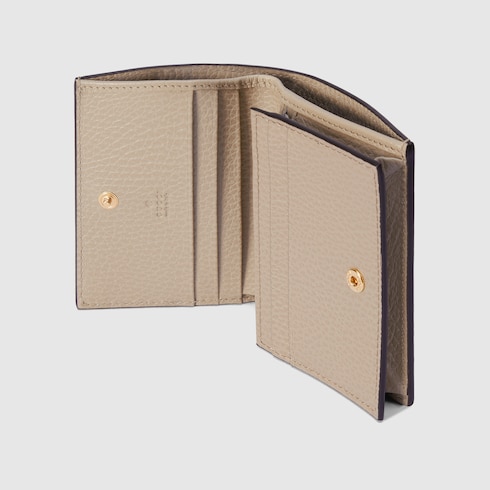GG Marmont bi-color card case wallet