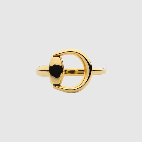 18k Horsebit ring in 18k yellow gold | GUCCI® US