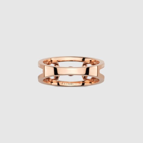 Large bague en diamant 18 carats avec détail Mors