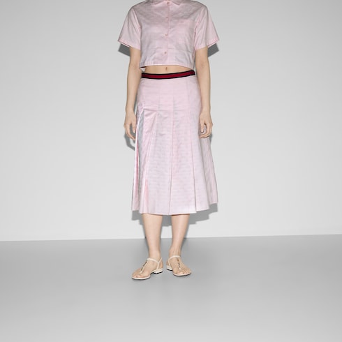 Falda de algodón Oxford GG Supreme