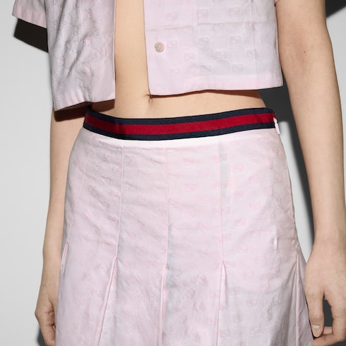 GG Supreme Oxford cotton skirt