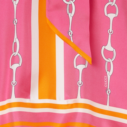 Gucci printed silk dress shop