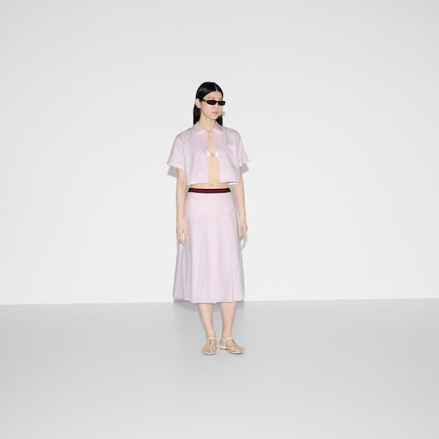 GG Supreme Oxford cotton skirt