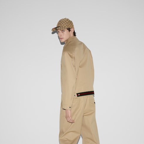 Cotton twill jacket with Web