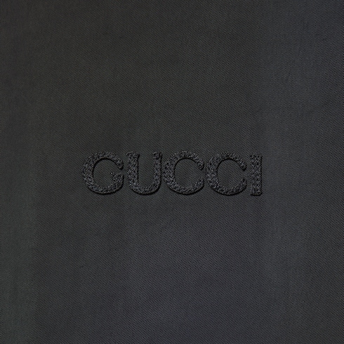 Giacca reversibile in nylon e tessuto GG