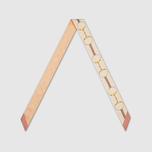 Cinta de seda estampada