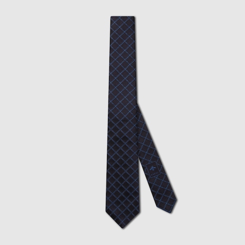 Gucci logo silk jacquard tie Detail 2