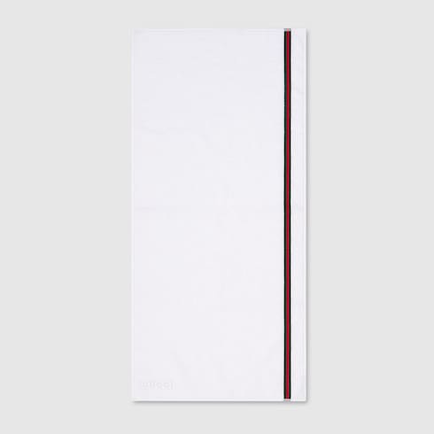 Cotton blend sports towel with Web