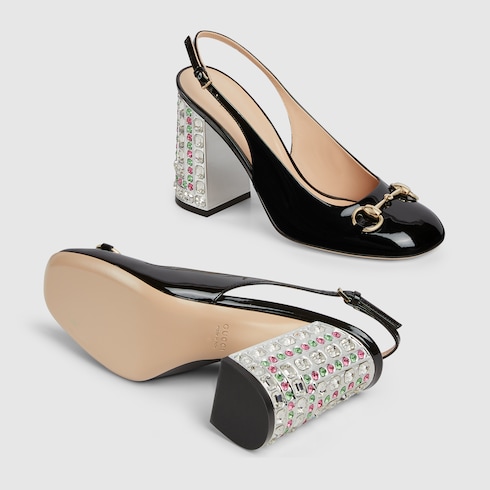 Gucci marmont heels white top