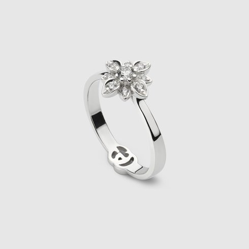 Gucci Flora 18k diamond ring
