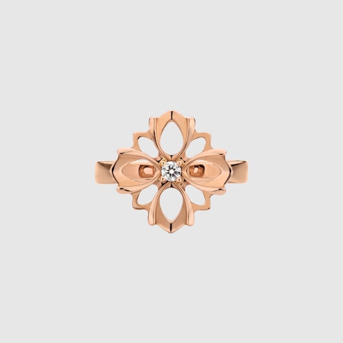 Gucci Flora 18k diamond ring