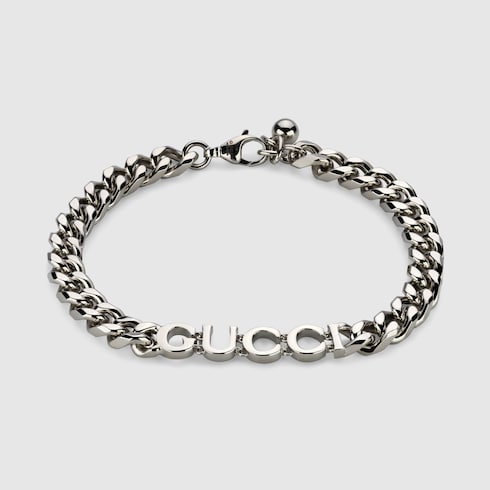 Chain bracelet with Gucci script Detail 2