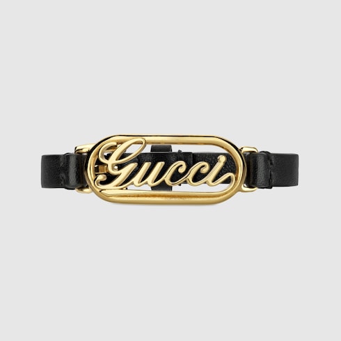 Gucci 2024 leather bracelet