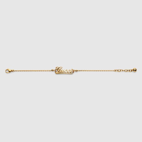 Chain bracelet with Gucci script Detail 2