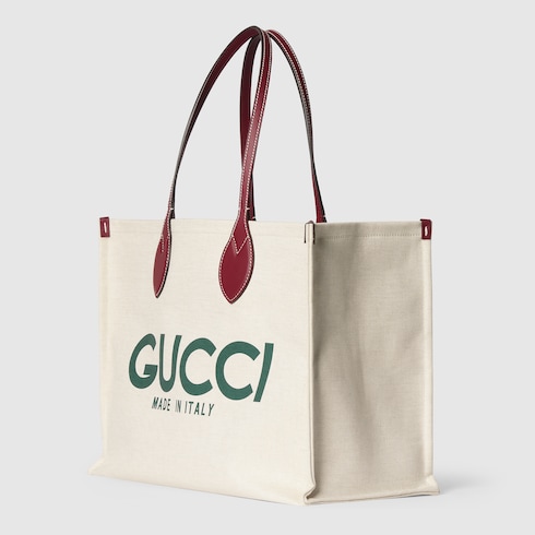 GUCCI プリント ラージ トートバッグ