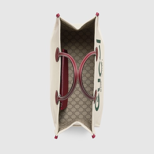 Large tote bag with Gucci print