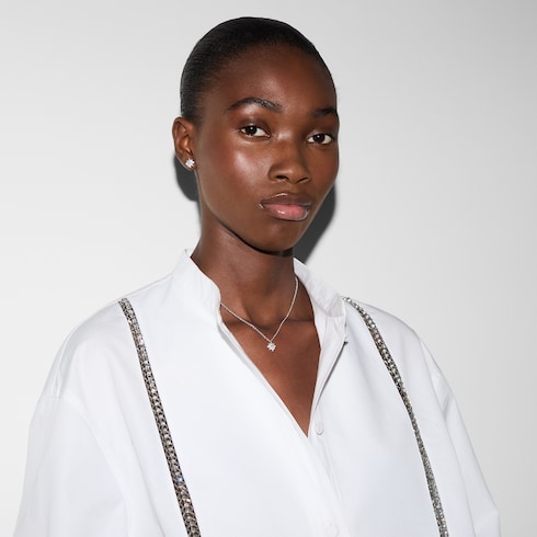 Gucci Flora 18k chain necklace
