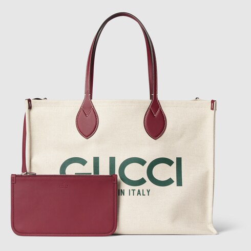Large tote bag with Gucci print