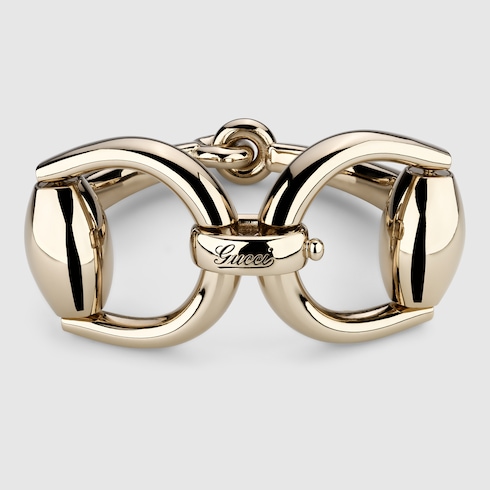 Single Horsebit bracelet in Undefined Gold-toned metal