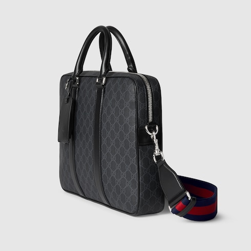 Small GG briefcase with shoulder strap Detail 2