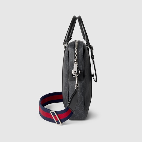 Maletín mediano negro con GG 