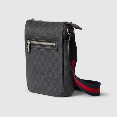 Bolso mensajero pequeño GG Black