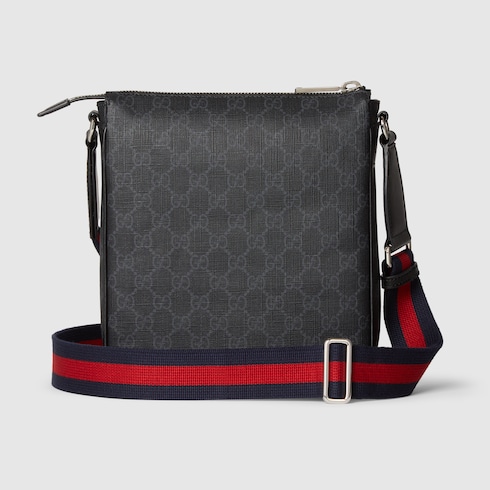 Bolso mensajero pequeño GG Black
