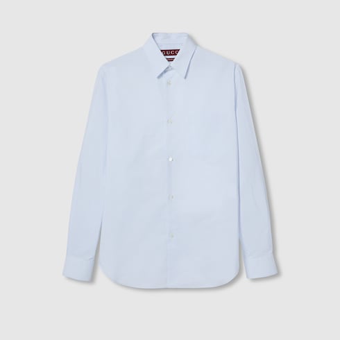 Camicia in popeline di cotone a righe