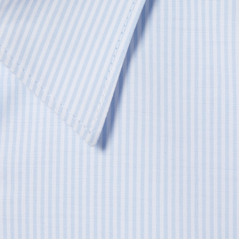 Striped cotton poplin shirt Detail 7