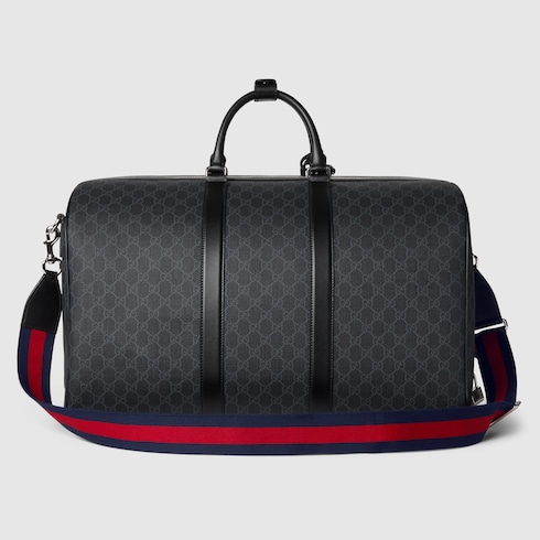 Bolso de viaje grande negro con GG