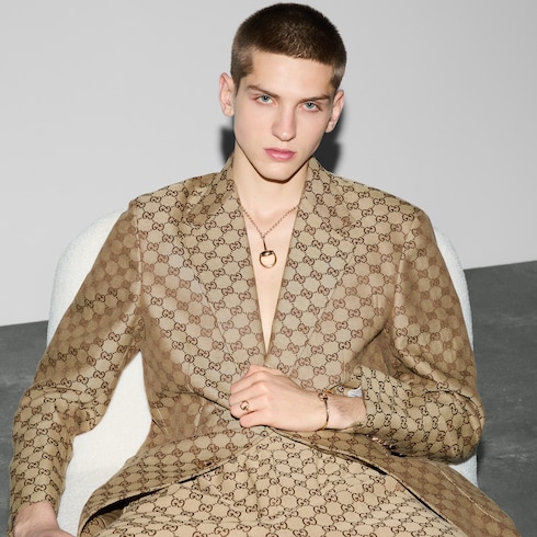 Gucci Horsebit 18k long chain necklace
