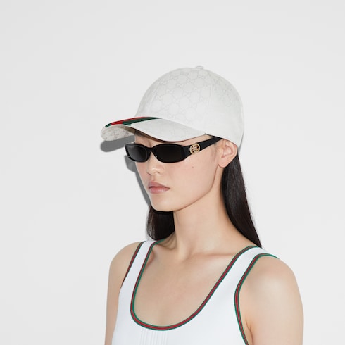 Original GG canvas baseball hat with Web Detail 4