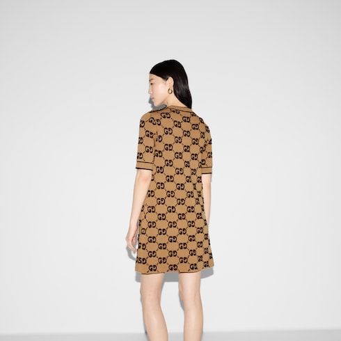 GG wool bouclé jacquard dress