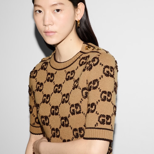 GG wool bouclé jacquard dress