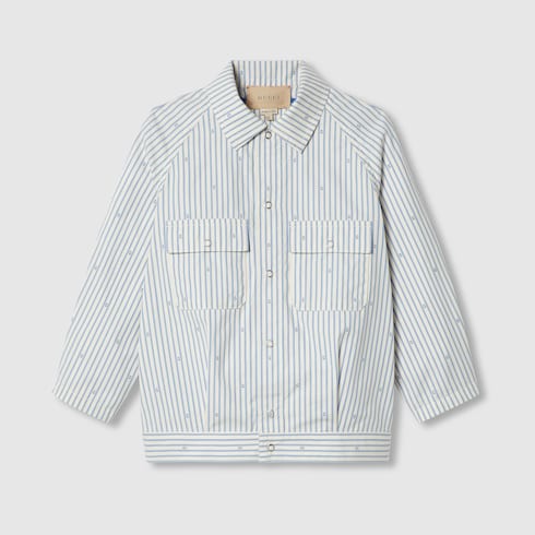 Children's G striped cotton jacket