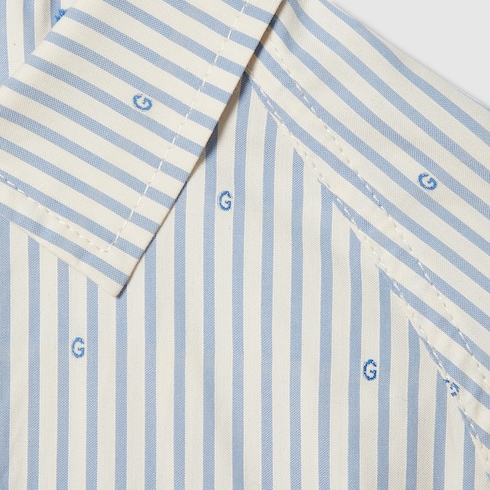 Children's G striped cotton jacket