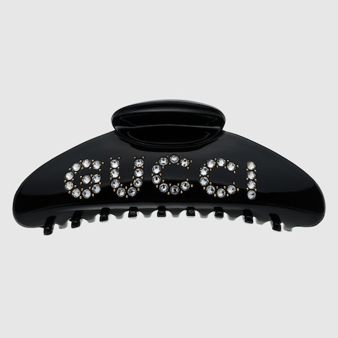 'GUCCI' hair clip with crystals Detail 2