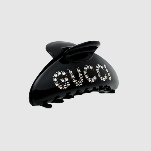 'GUCCI' hair clip with crystals Detail 2