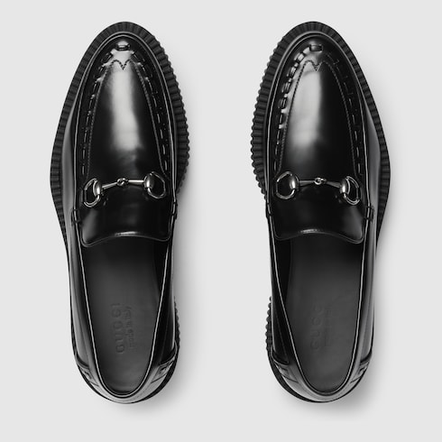 Black gucci loafers discount